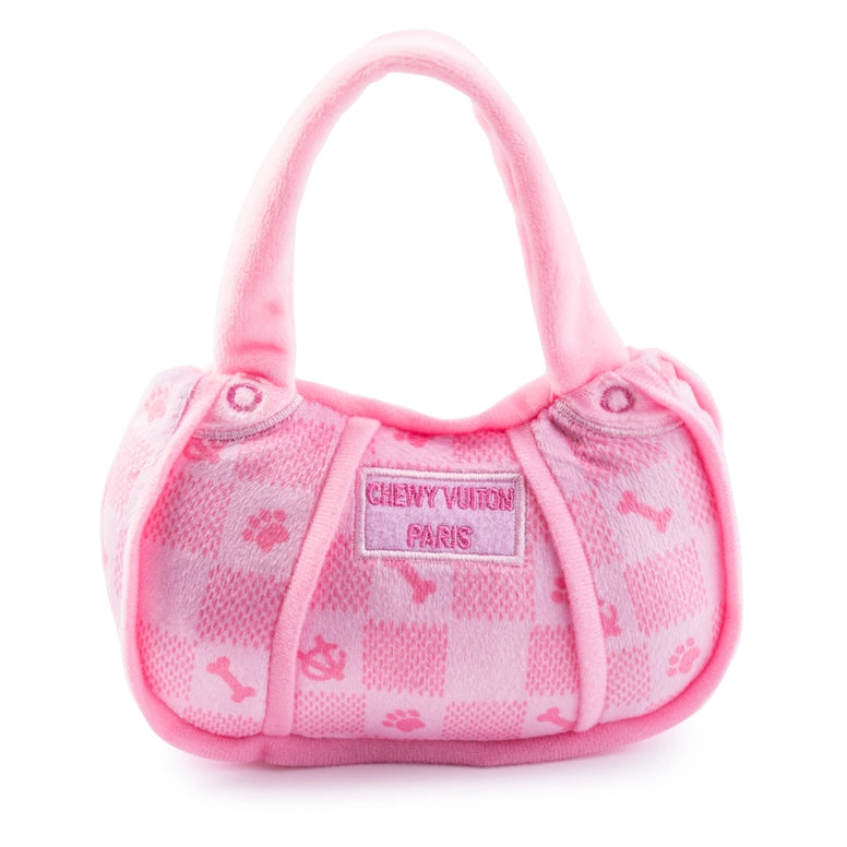 Chewy-Vuiton-Pink-Checker-Handtasche-Vorderseite