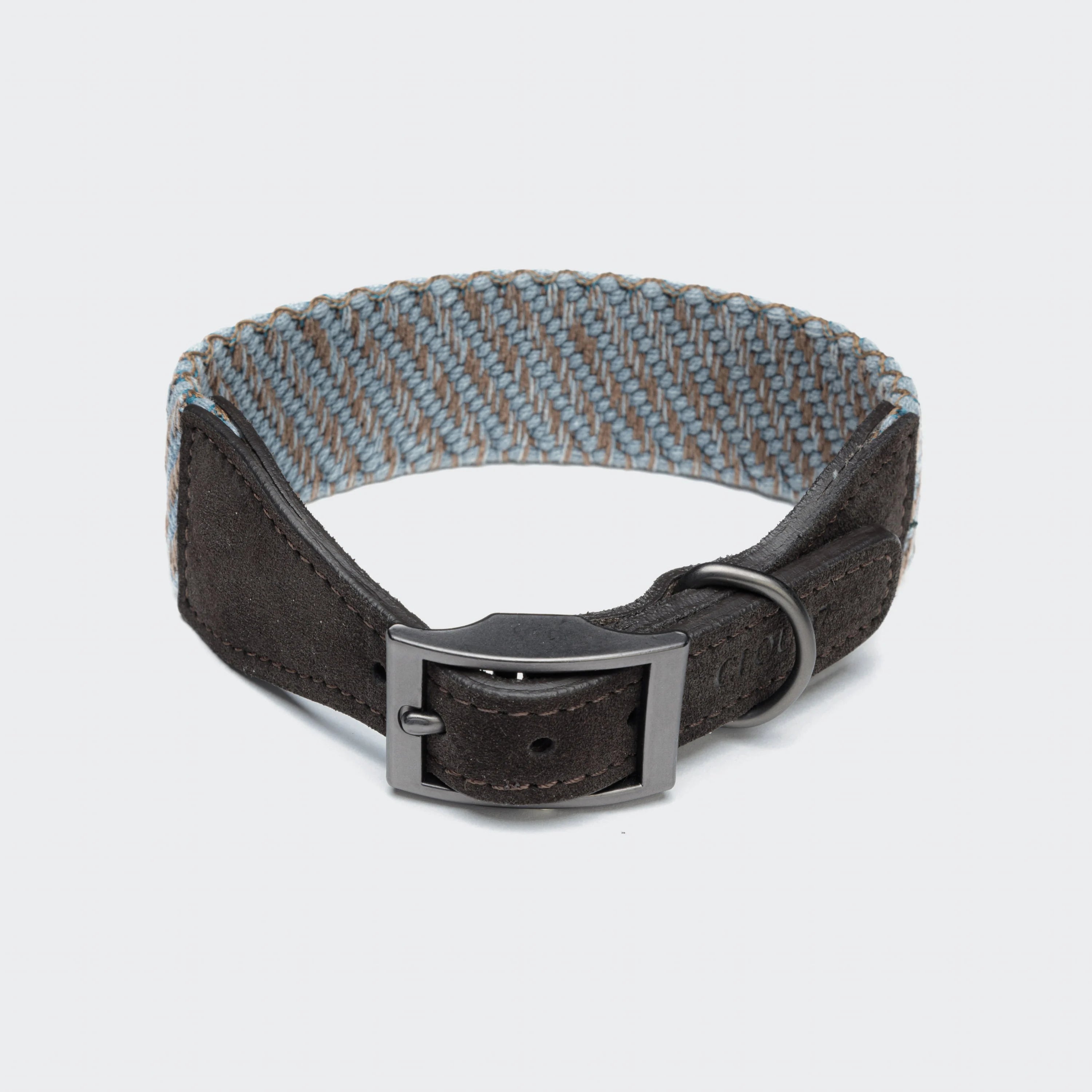 Cloud7-Hundehalsband-Grunewald-Blue-Coffee