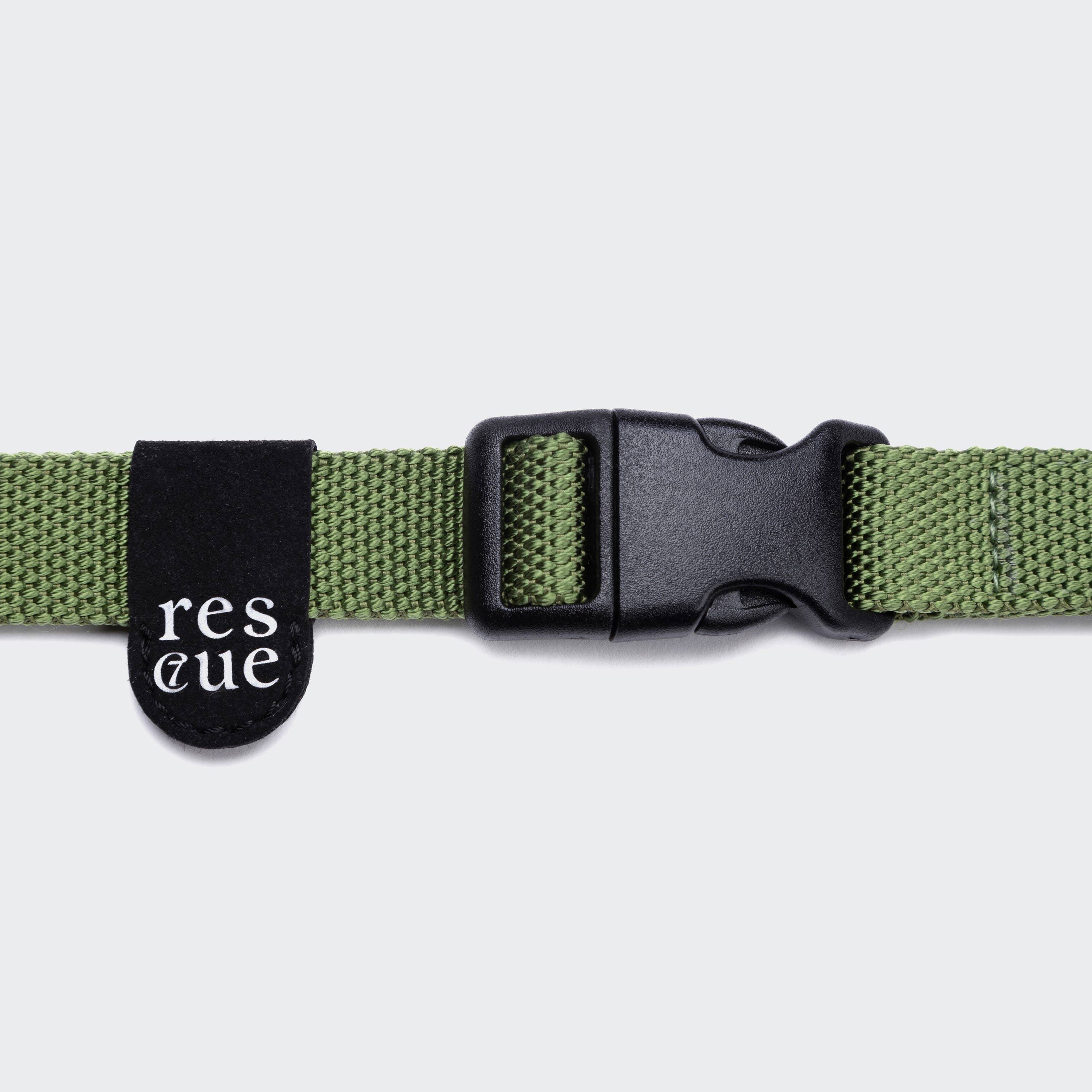 Cloud7-Hundehalsband-Nylon-Resc7ue-Grün-Detail