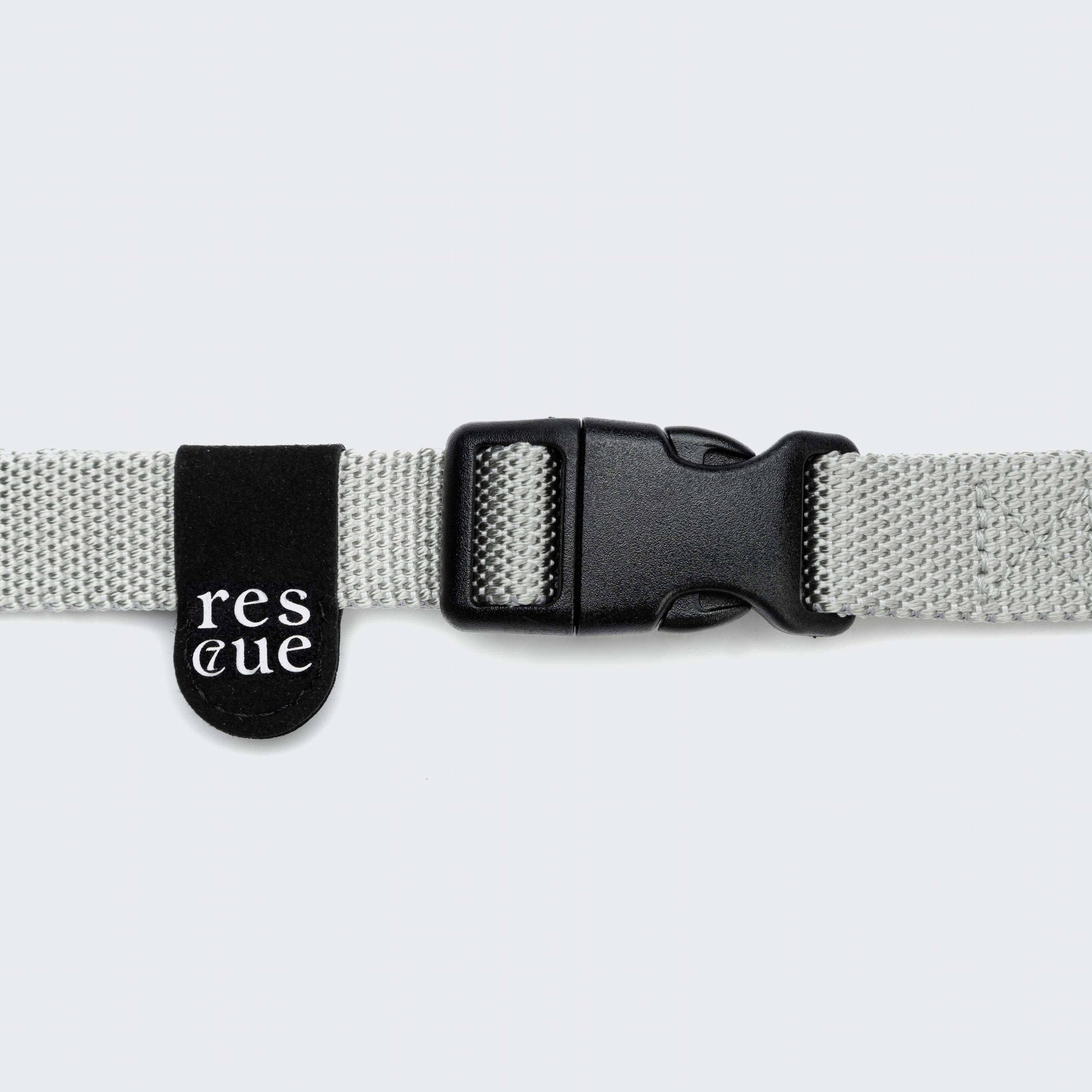 Cloud7-Hundehalsband-Nylon-Resc7ue-Silber-Detail