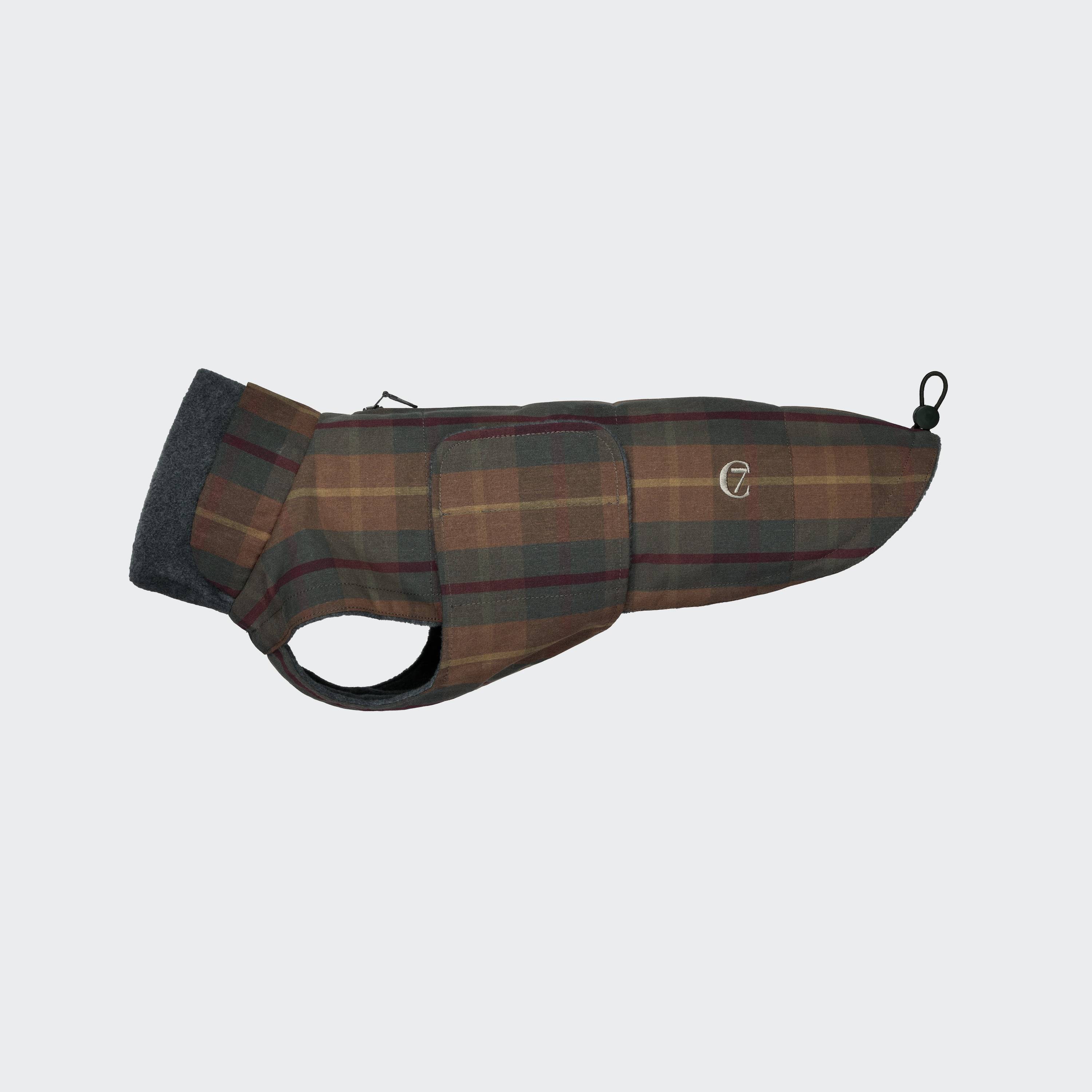 cloud7-Hundemantel-Brooklyn-Dackel-Waterproof-Waxed-Tartan