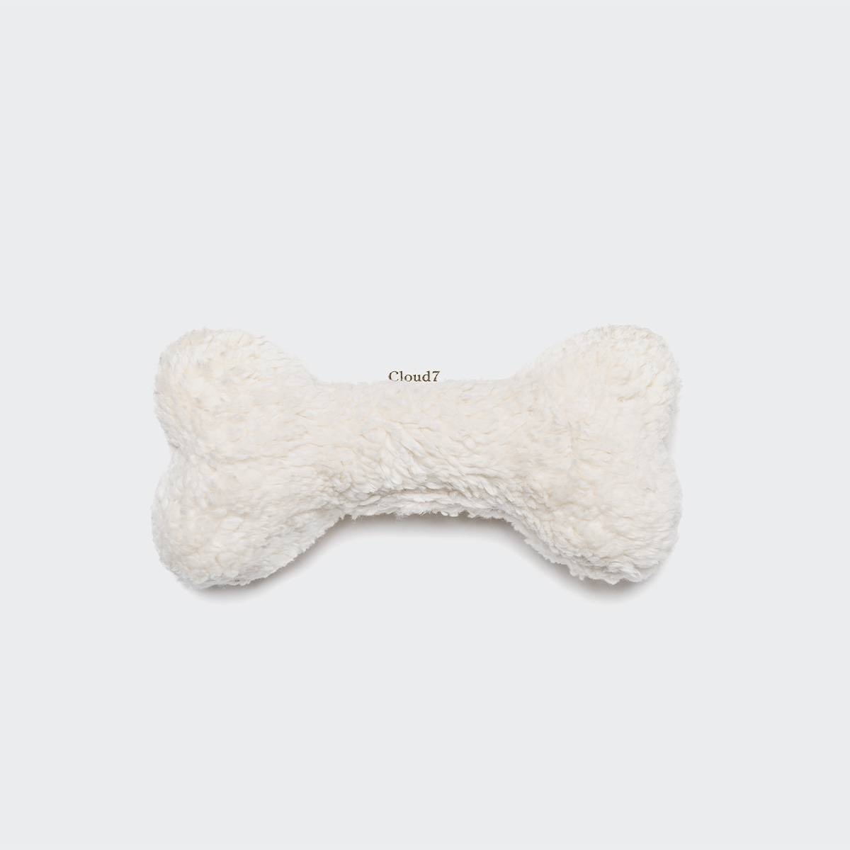 Cloud7-Plüsch-Hundespielzeug-Love-Bone-White-XS