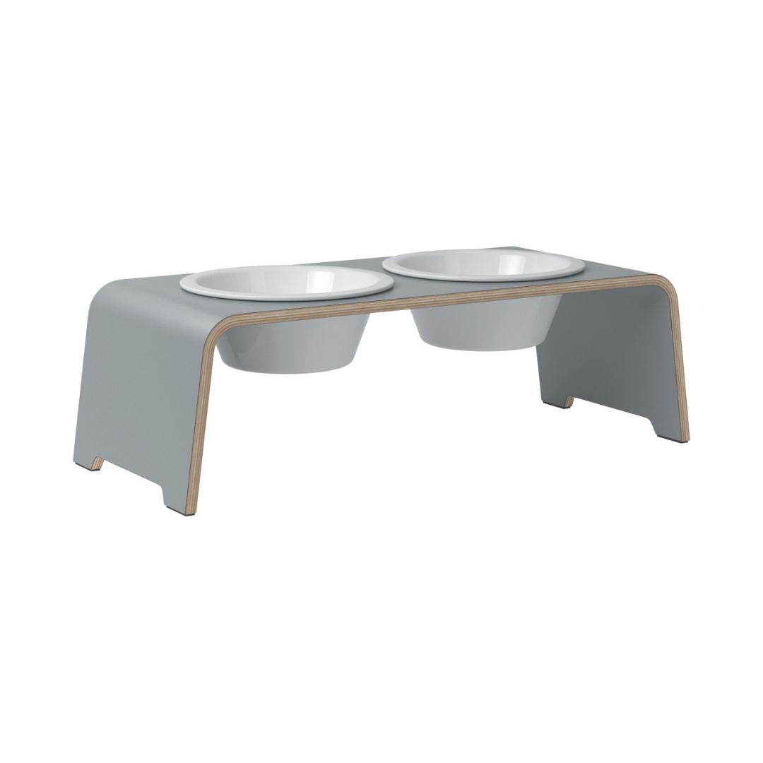 dogBar-Napfständer-Grau-Porzellan-M