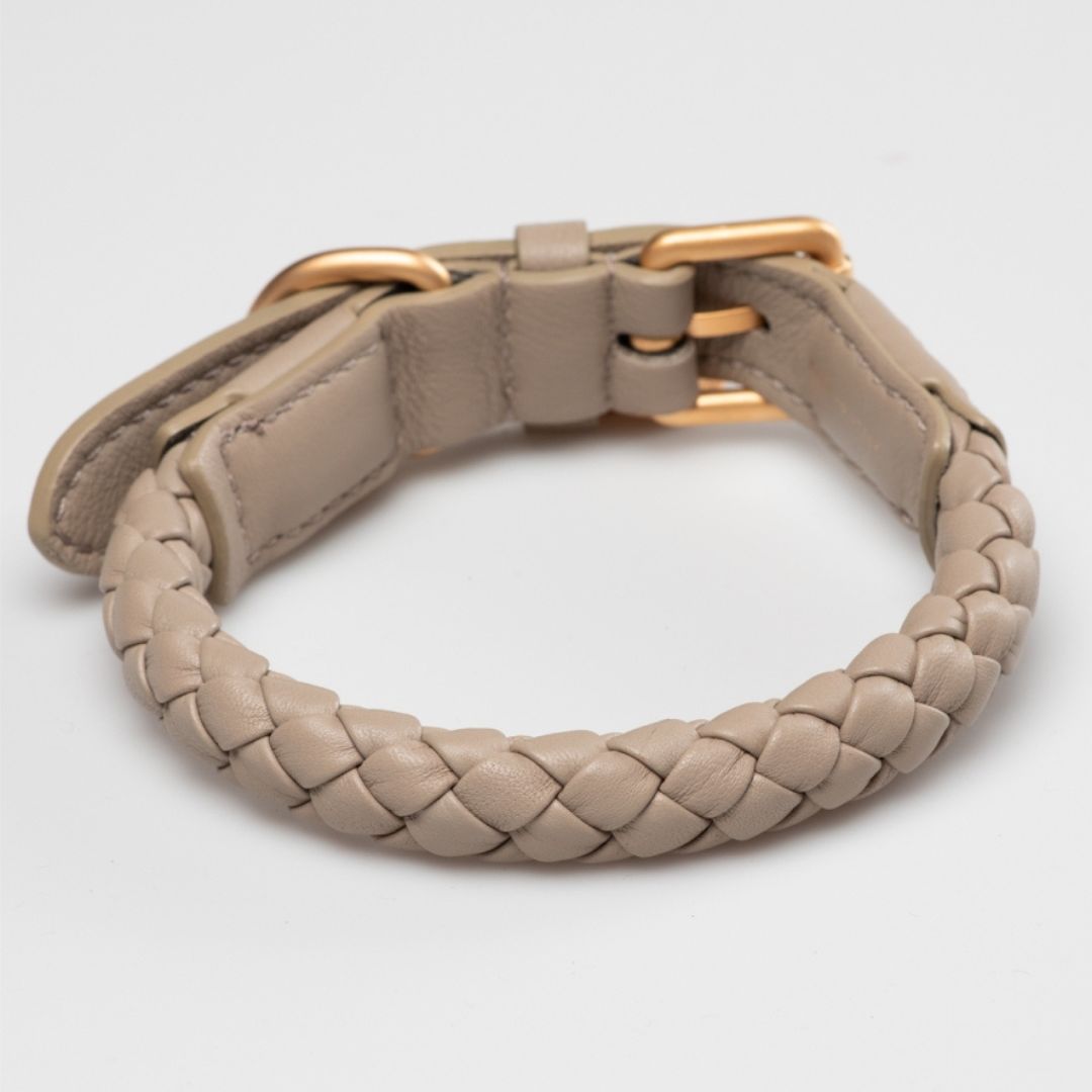 2.8-duepuntootto-Hundehalsband-FERDINANDO-Collar-Lazy-Taupe-Rückseite