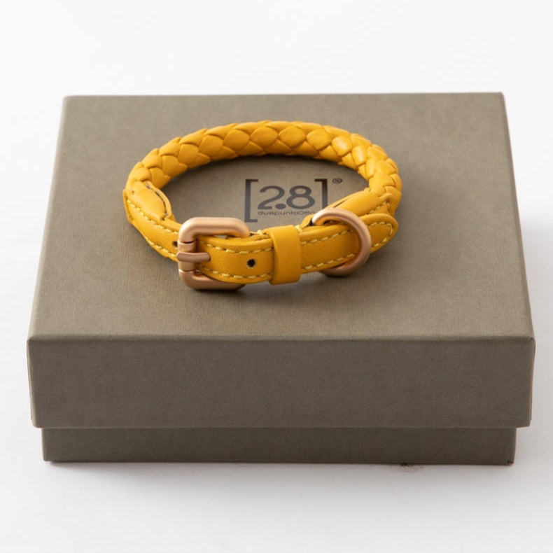 2.8-duepuntootto-ferdinando-leather-collar-hundehalsband-tuscan-yellow-verpackung