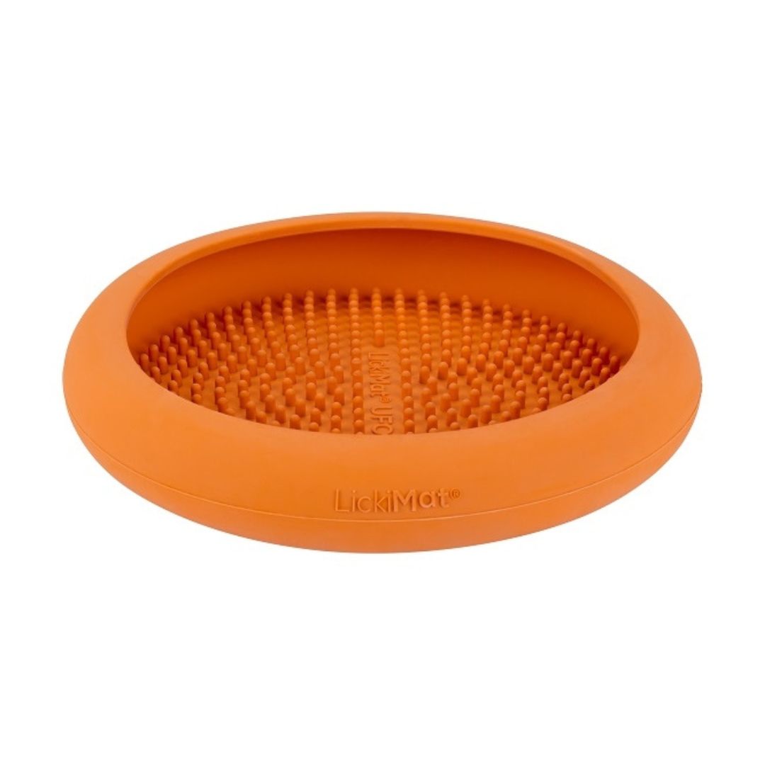 Licki-Mat-Schleckmatte-Ufo-Orange