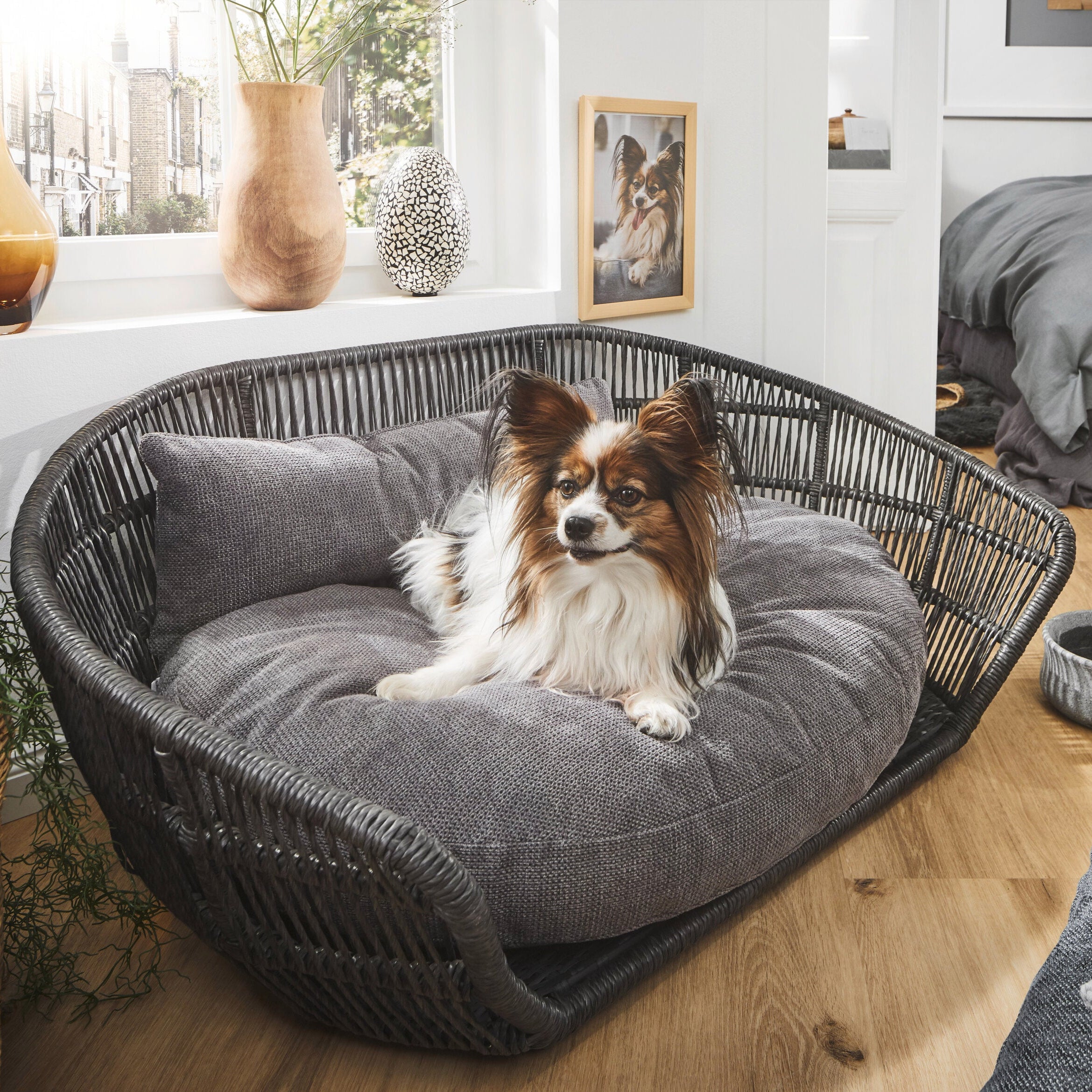 Laboni-Hundebett-Prado-Tudor-Anthrazit-Mood-Hund
