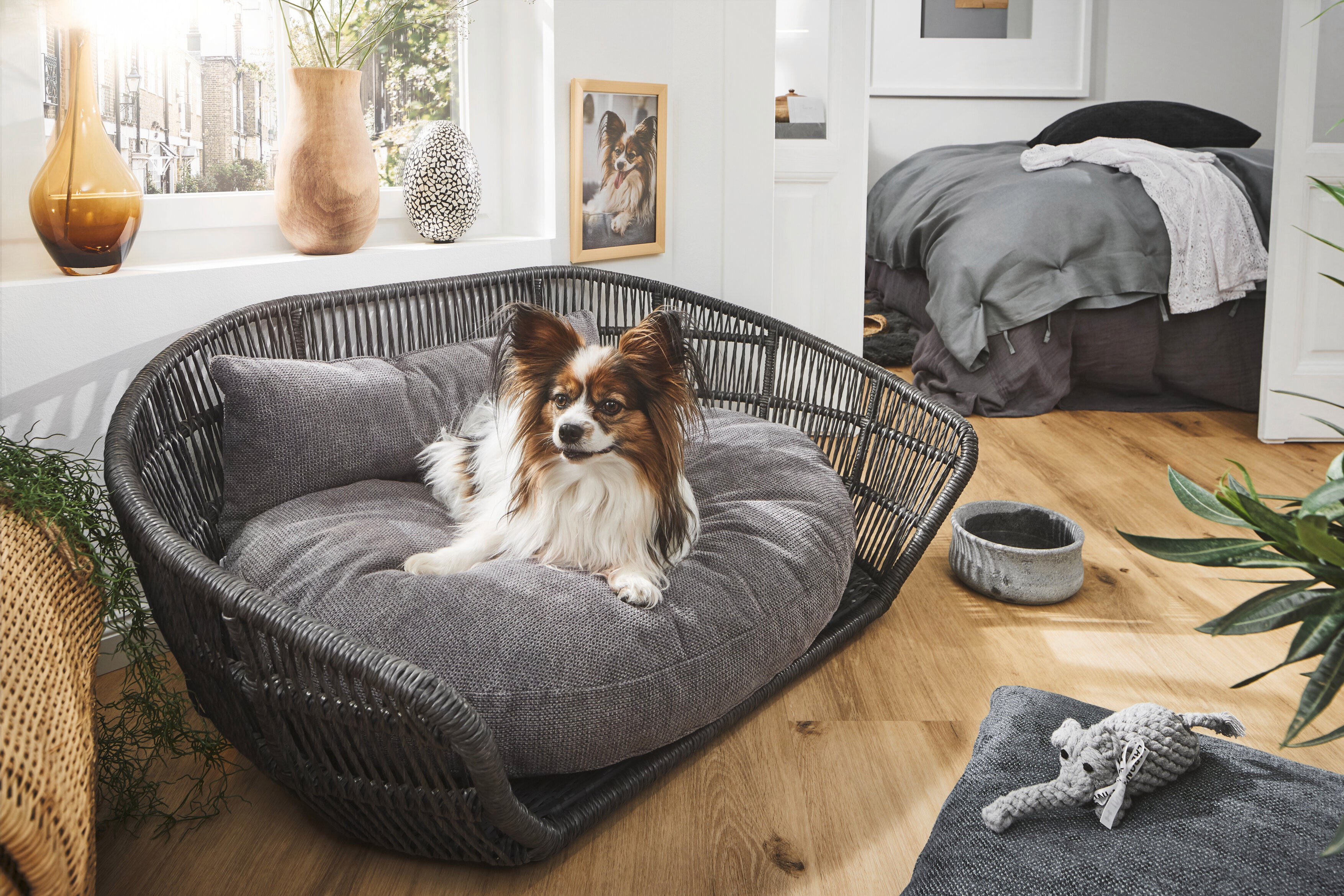 Laboni-Hundebett-Prado-Tudor-Anthrazit-Mood-Hund