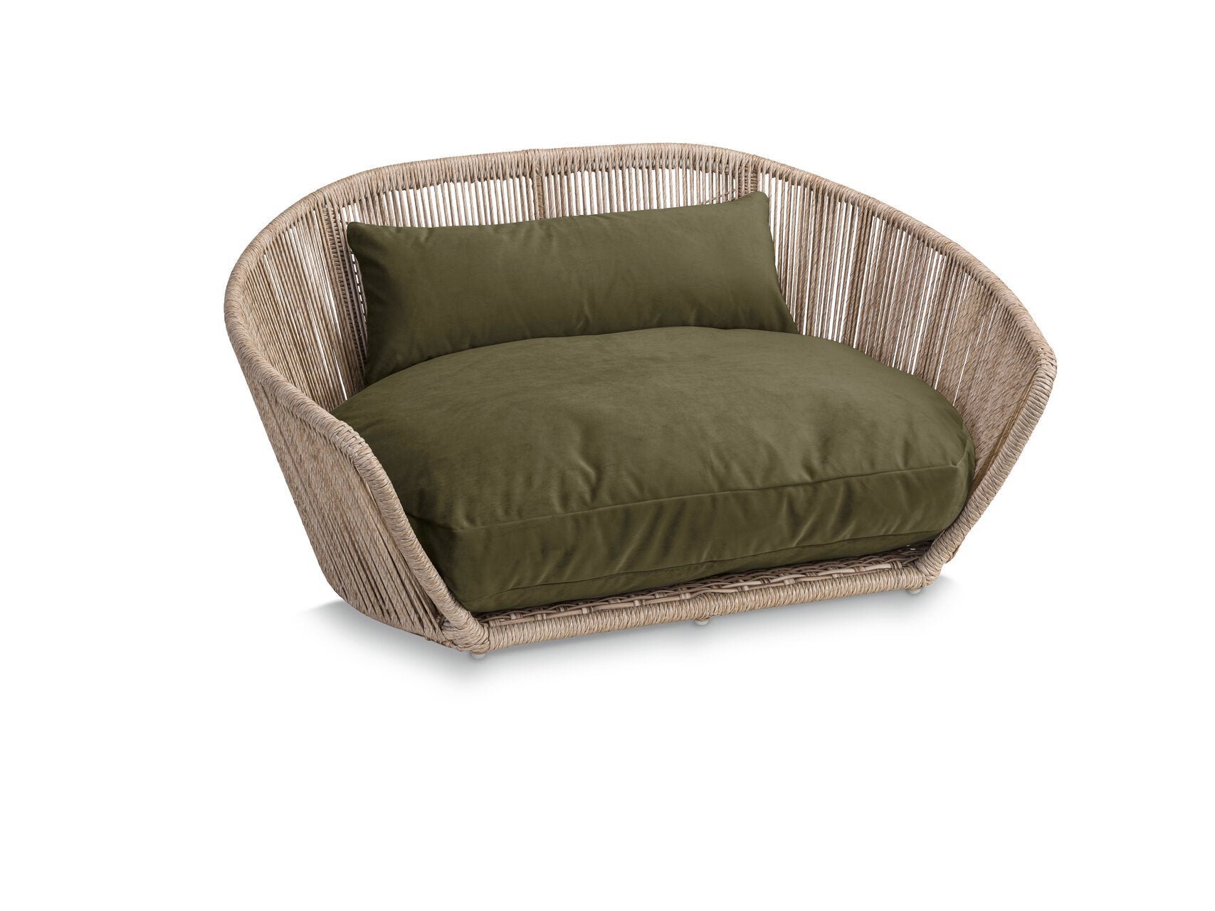 Laboni-Hundebett-Vogue-Oxford-Olive