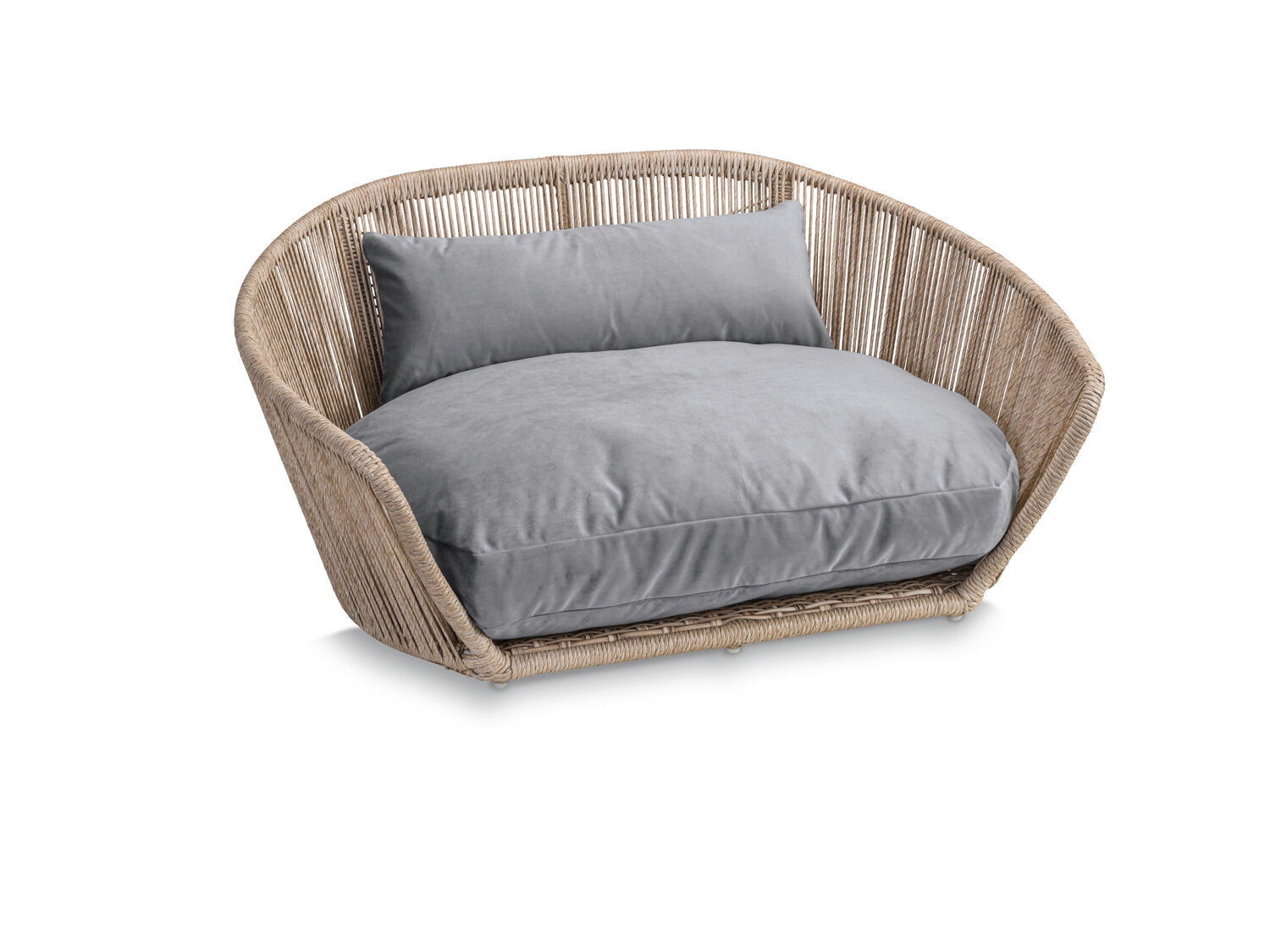 Laboni-Hundebett-Vogue-Oxford-Grey