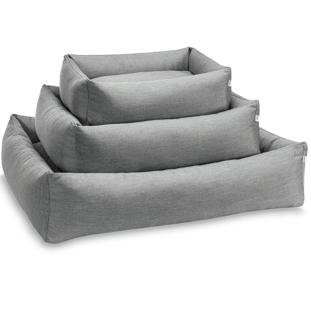 Classic-Hundebett-Smooth-Laboni-Black-Silk-alle-Größen