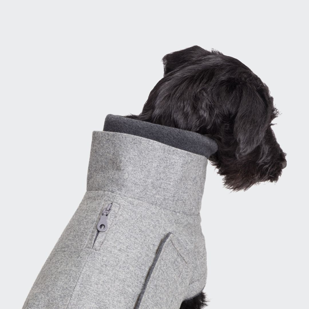 Cloud7-Dog-Coat-Brooklyn-Flannel-Grey-Kragen