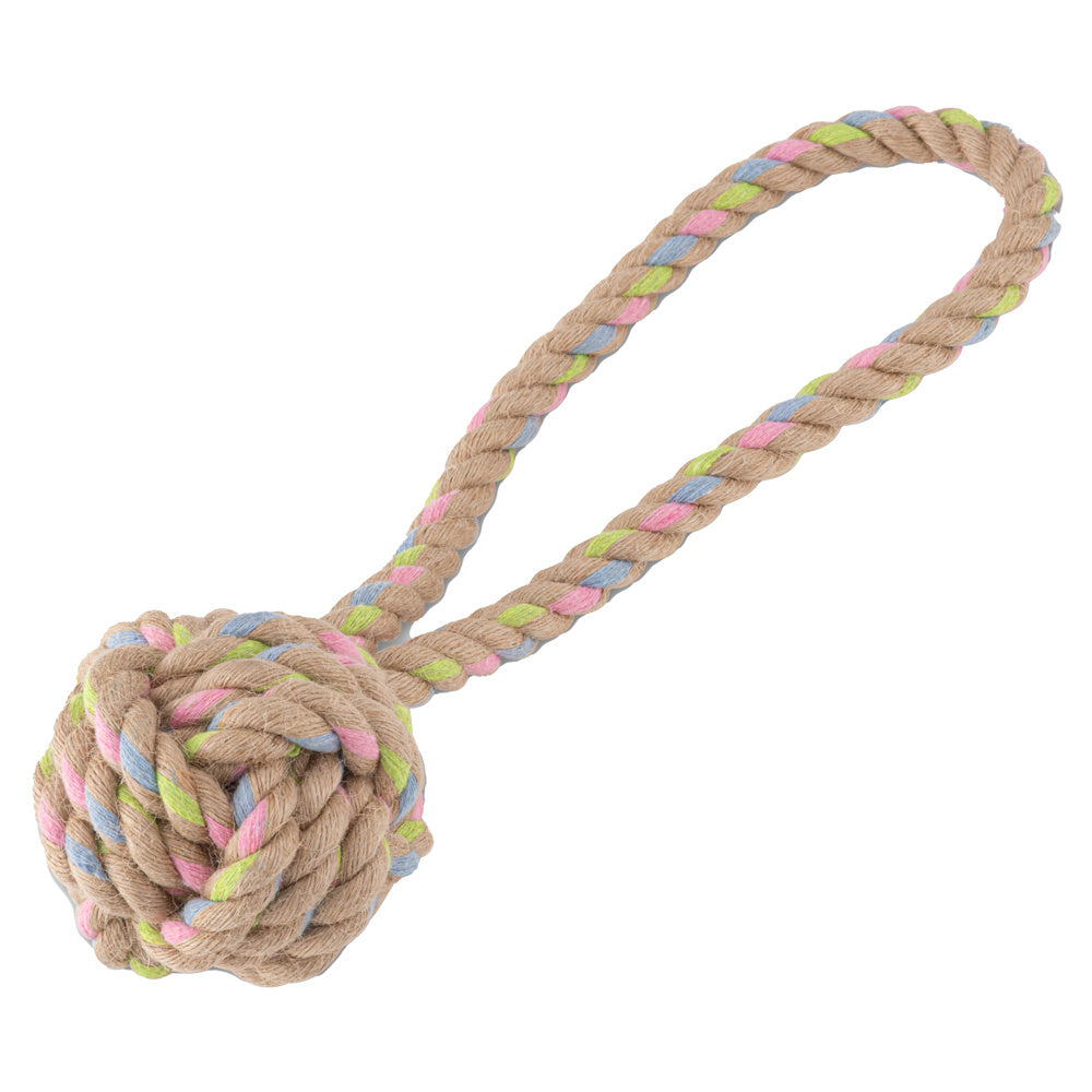 Beco-Pets-Hanf-Ball-ball-with-loop-Tauspielzeug