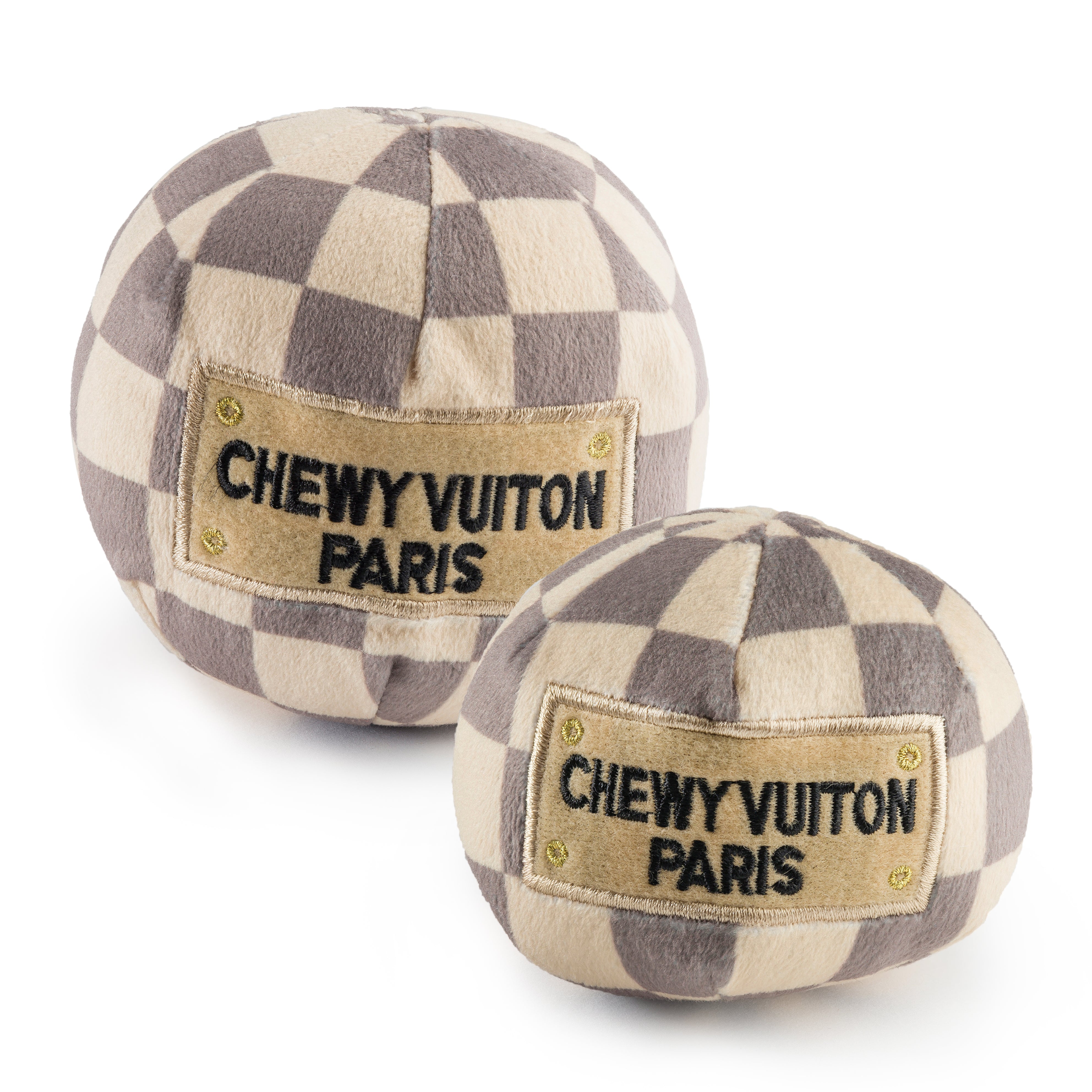 Chewy Vuiton Checker Ball