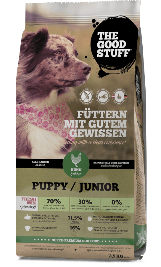 The-Goodstuff-Trockenfutter-Huhn-Puppy-Junior-2,5kg