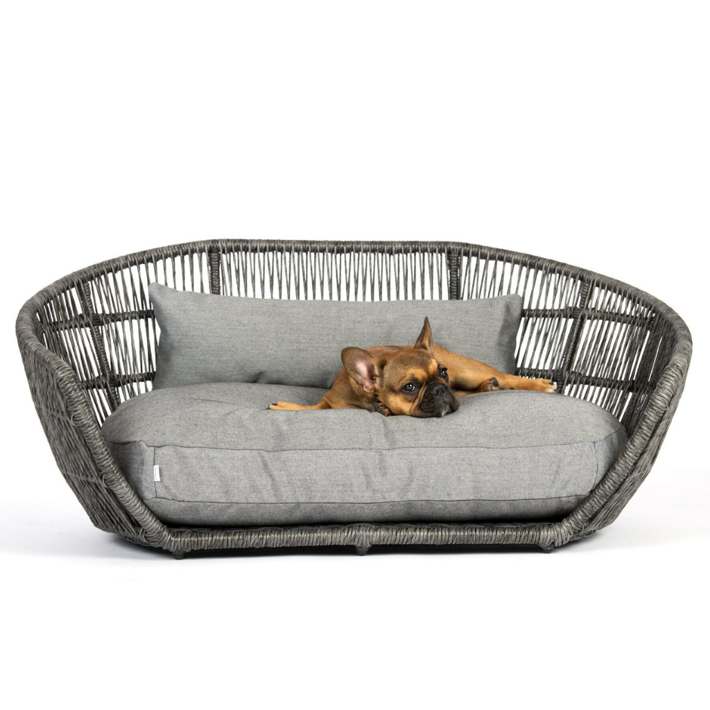 Hundebett-Prado-Smooth-Black-Silk