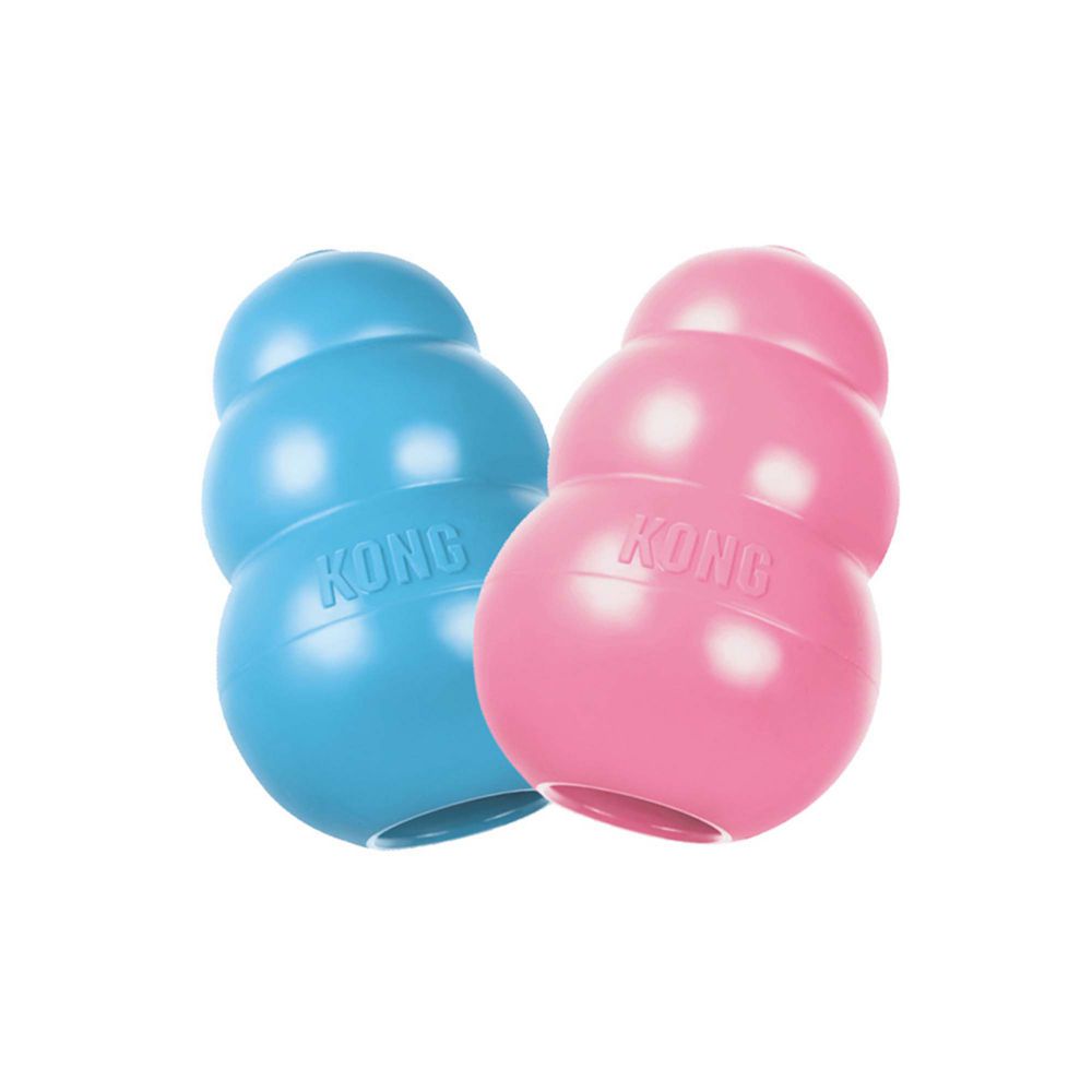 Kong-Puppy-Welpenspielzeug-Rosa-Hellblau