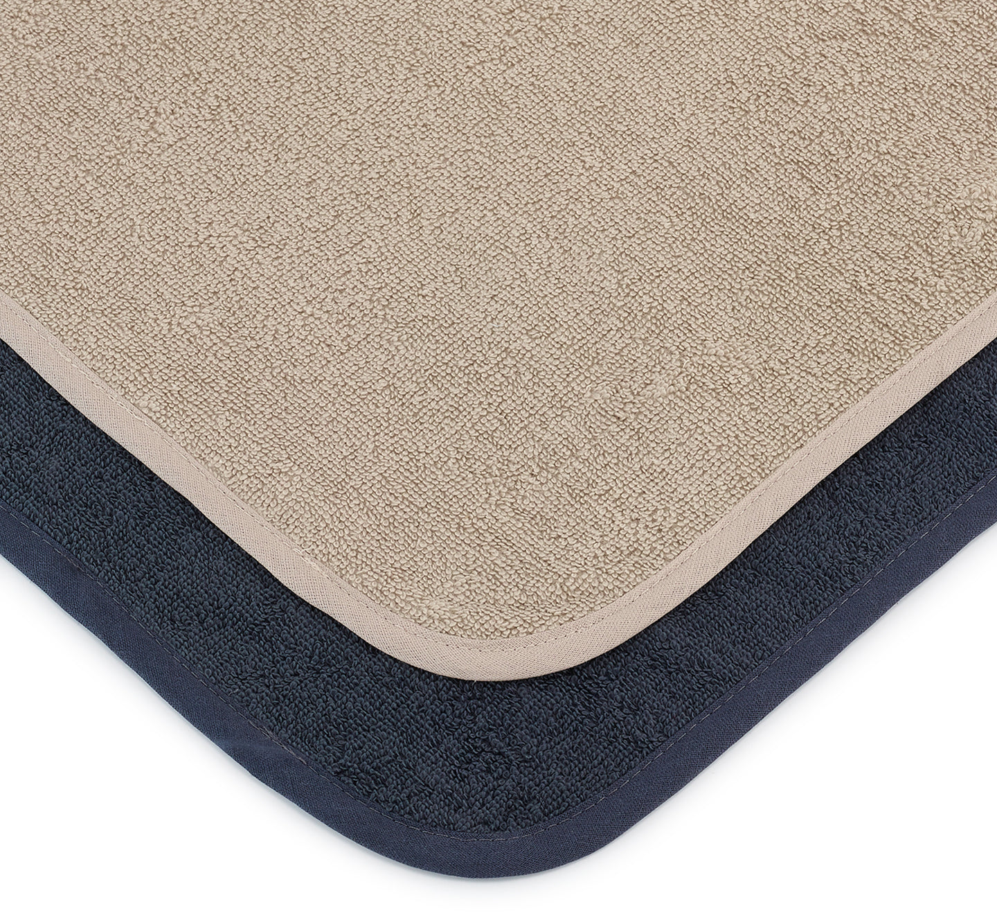 MiaCara-Hundetrockentuch-Secco-Hundehandtuch-Greige-Midnight-Detail