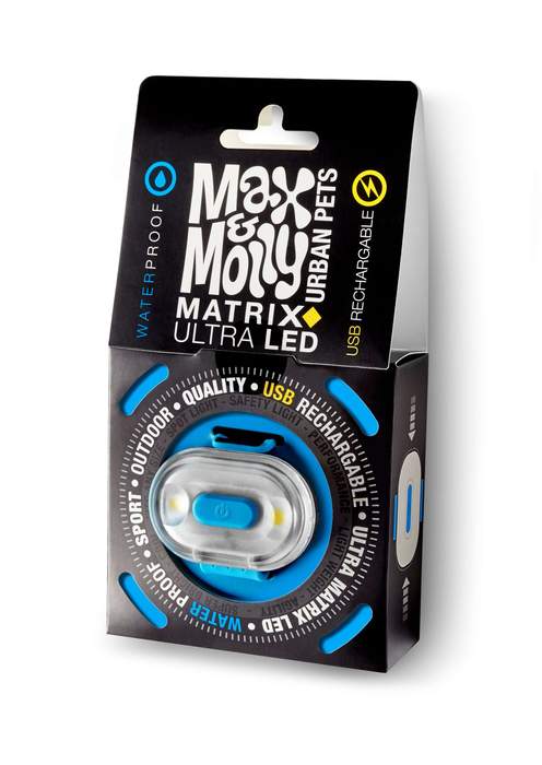 Maxundmolly-Max&Molly-MATRIX ULTRA LED LICHT FÜR DAS HUNDEHALSBAND-Blau