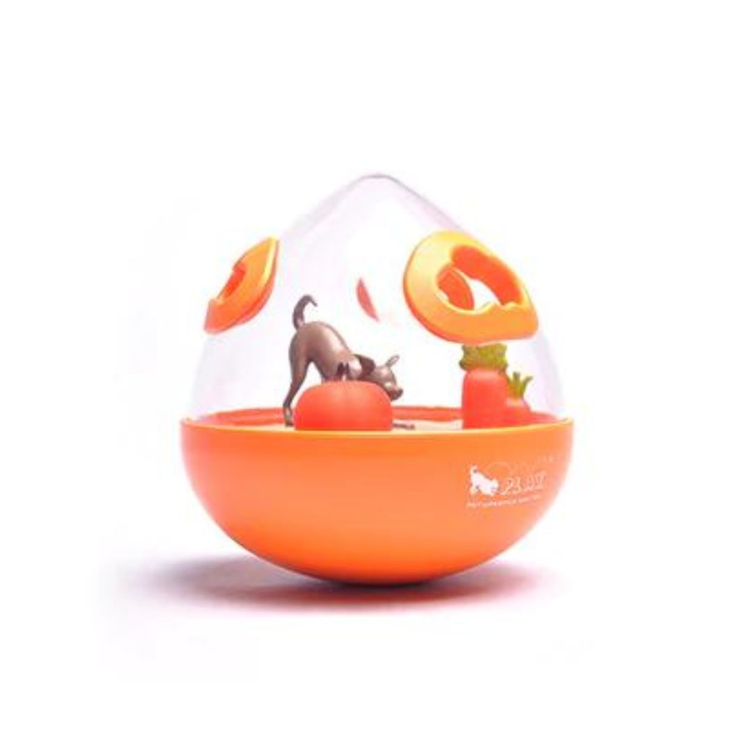 PLAY-Hundespielzeug-Wobble-Ball-Orange