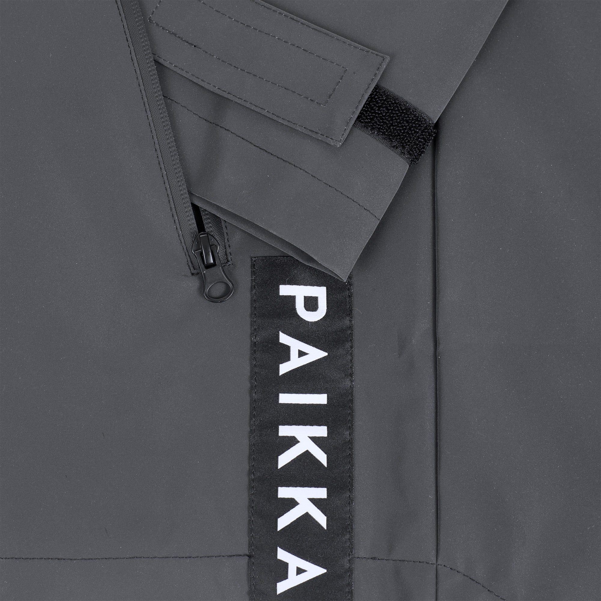 Paikka-Vollreflektierender-Regenmantel-Unisex-Schwarz-Details