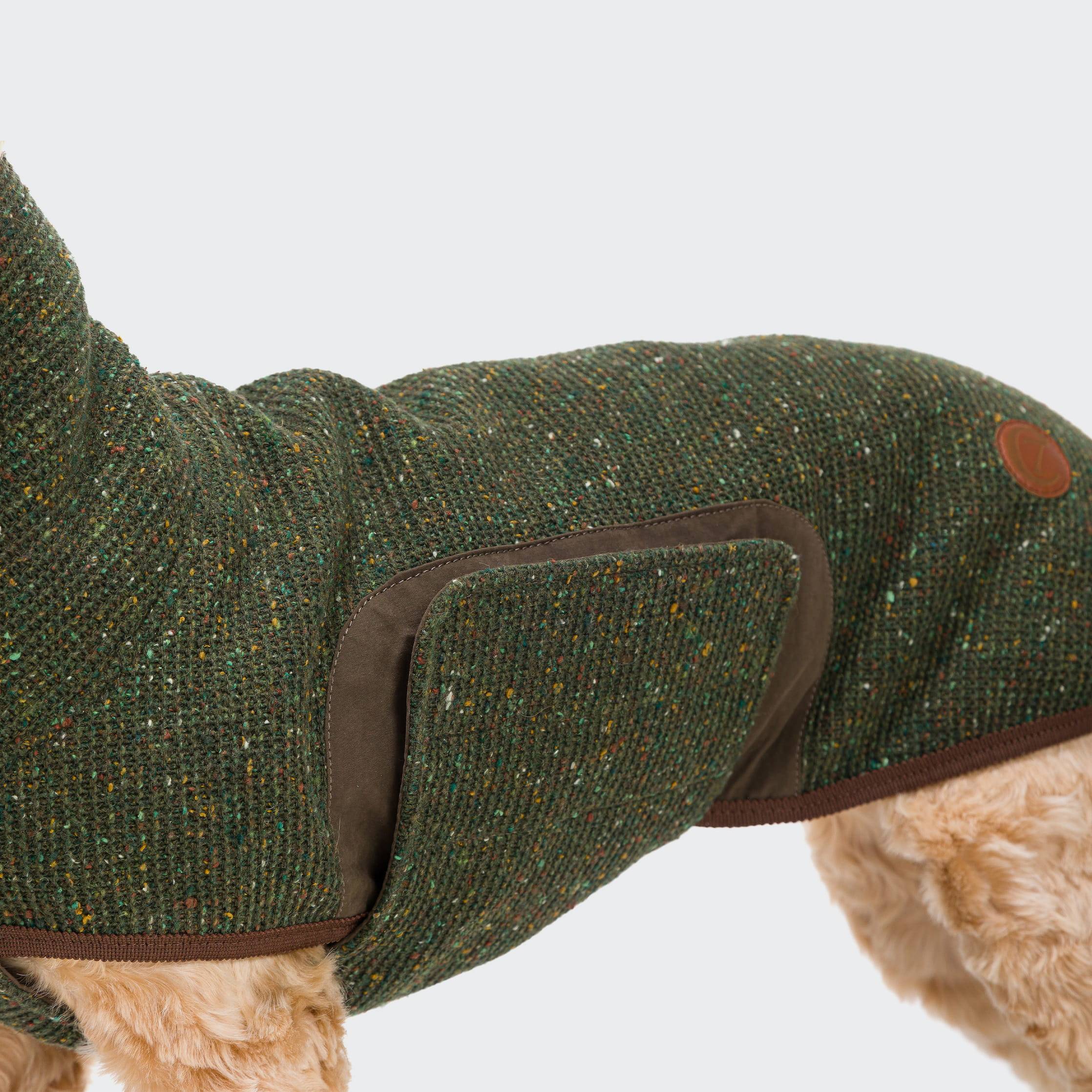 Cloud7-Hundepullover-Hundesweater-Dorste-Bottle-Green-Detail