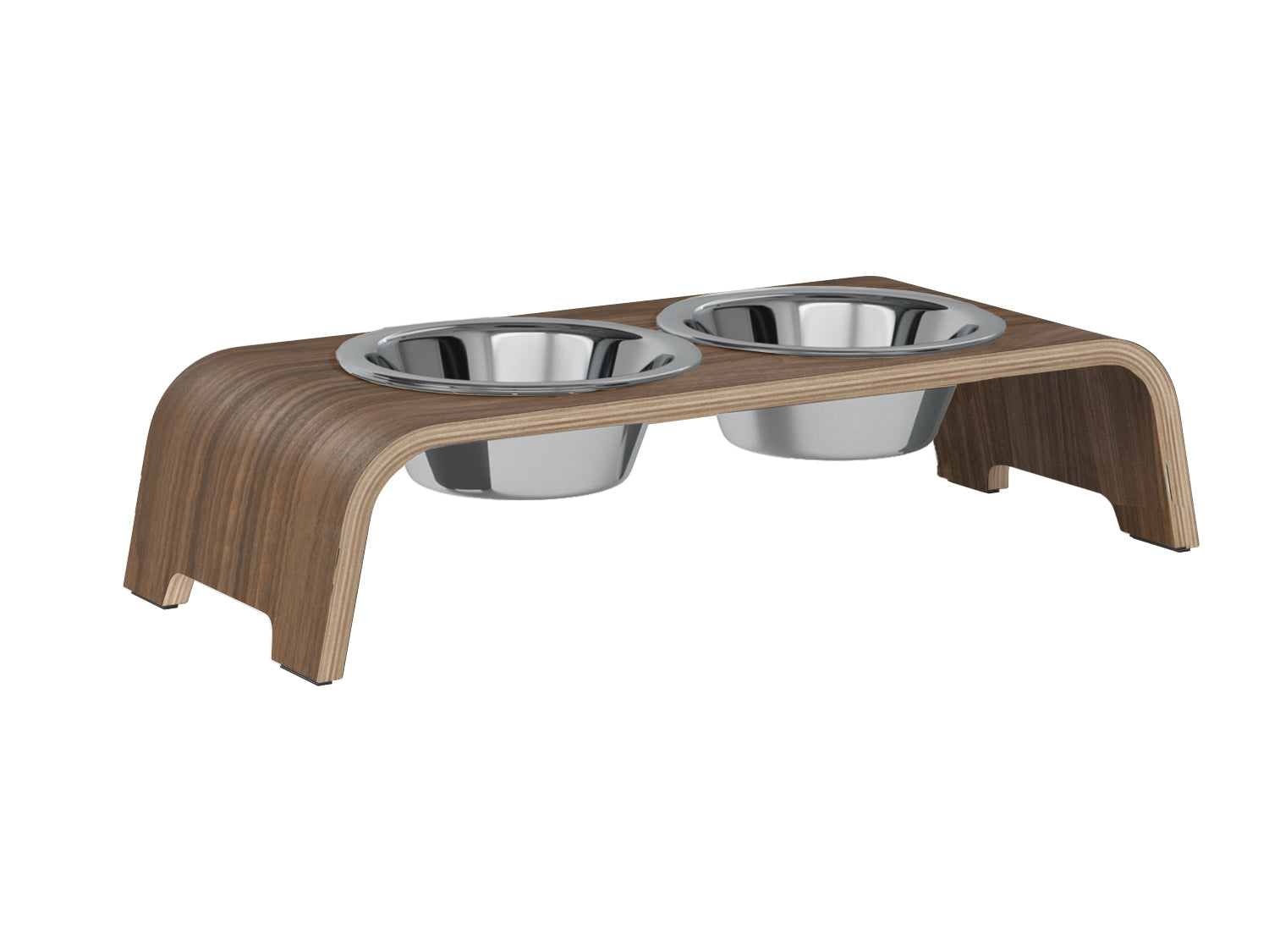 dogBar-Napfständer-Nussbaum-Edelstahl-Small-Large